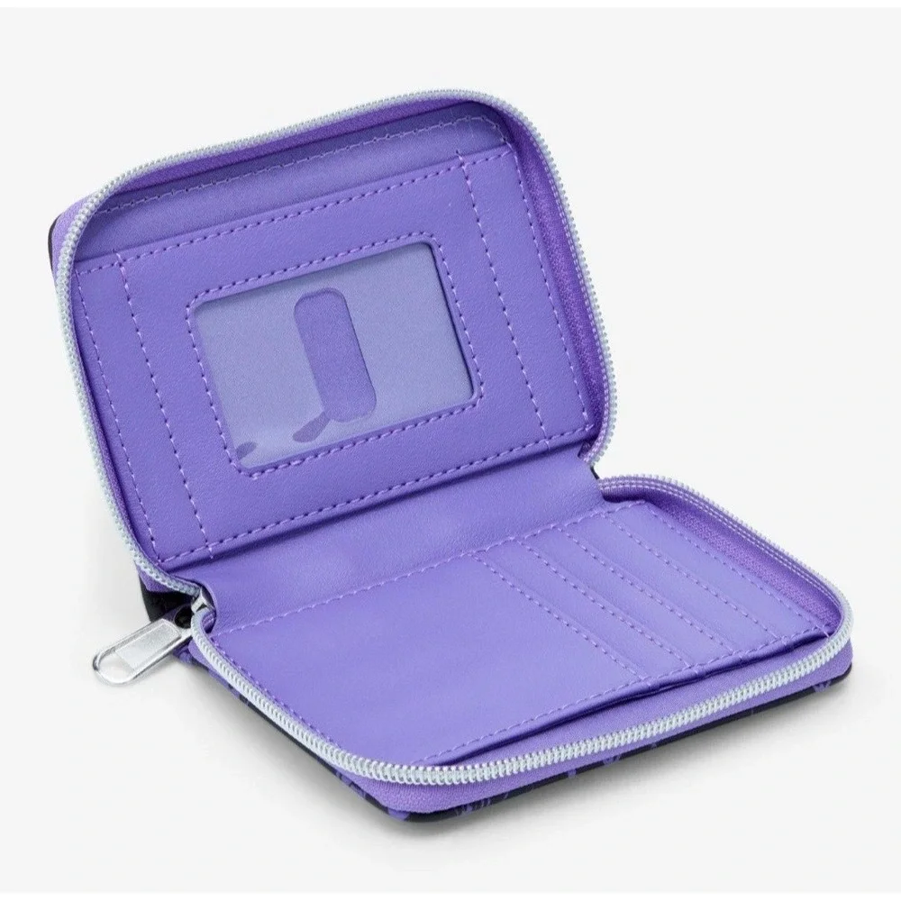 NEW! Loungefly Disney Villains‎ Purple Florals Satchel And Wallet SET Whimisgoth
